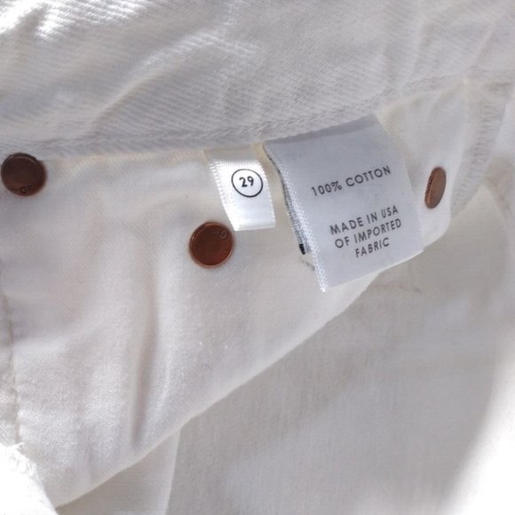 GRLFRND Jourdan Jean Shorts Button Fly Size 29 White Mustang - Picture 4 of 6
